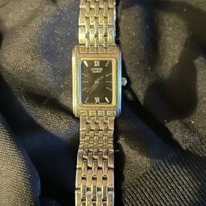 EUC !! Woman, silver citizen watch